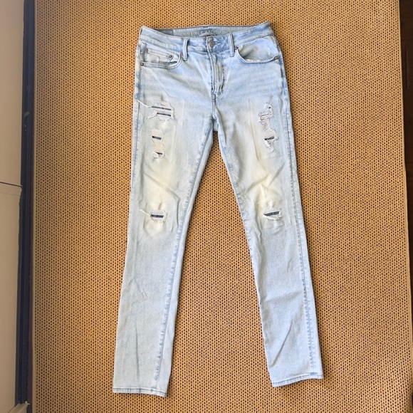 American Eagle Outfitters Other - American Eagle Light-Wash Ripped Jeans